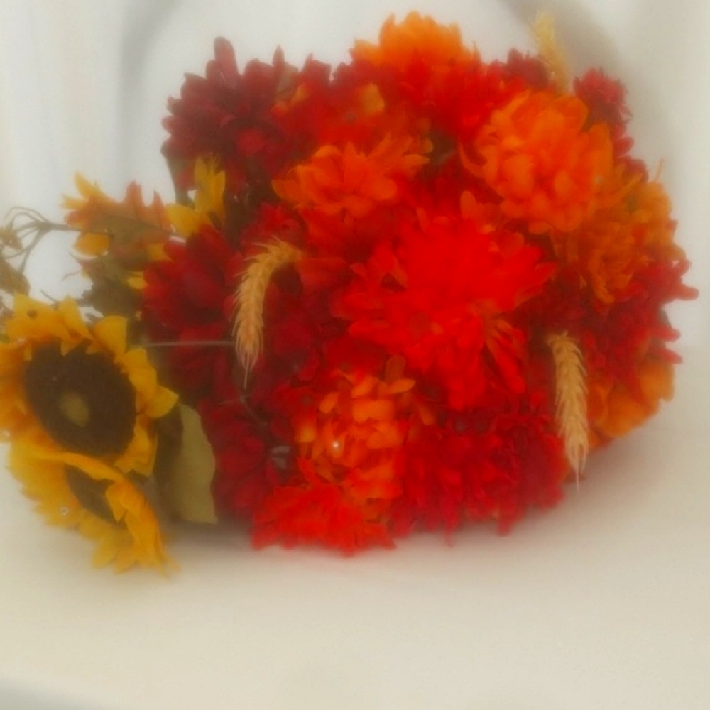 Vibrant Floral Arrangement - Red and Orange